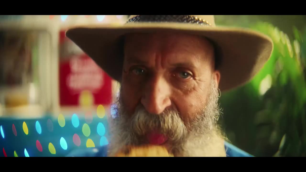 Close-up bearded character lit by CELIGHT